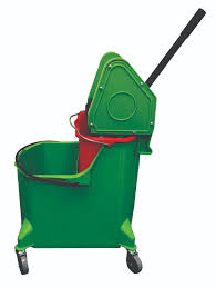 Mopping Combo - Downpress 35qt w/Red Dirty Water Bucket - Green 1 Per Pack, Price Per EA Mopping Combo - Downpress 35qt w/Red Dirty Water Bucket - Green 1 Per Pack, Price Per EA