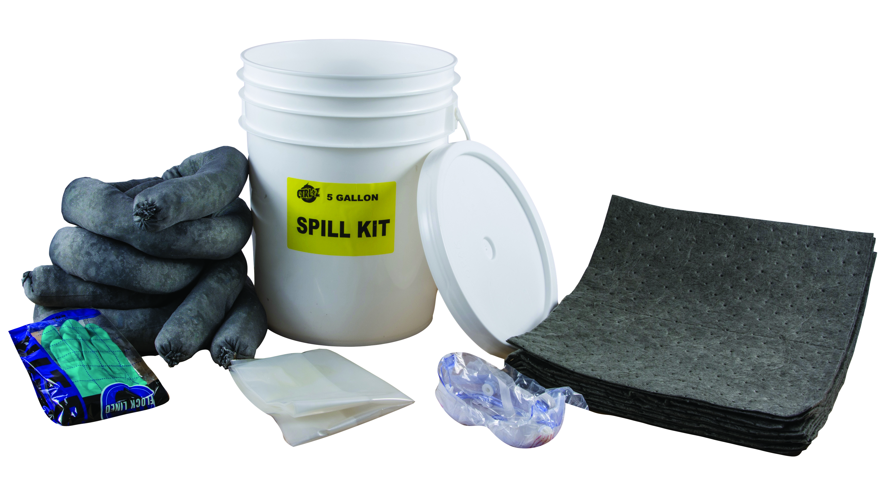 GLOBE Universal 5 Gallon Spill Kit GLOBE Universal 5 Gallon Spill Kit