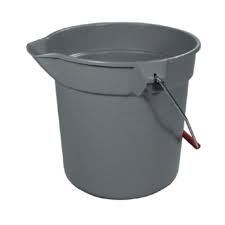 RUBBERMAID Brute® Buckets, 2.5 US Gal. (10 qt.) Capacity, Grey RUBBERMAID Brute® Buckets, 2.5 US Gal. (10 qt.) Capacity, Grey