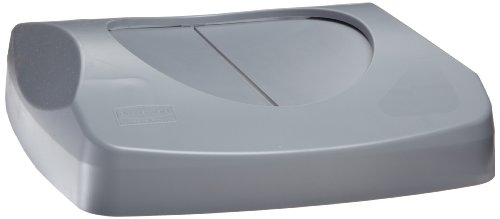 Rubbermaid FG2689-88GRAY Untouchable 92 Qt. / 23 Gallon Gray Square Trash Can Lid Rubbermaid FG2689-88GRAY Untouchable 92 Qt. / 23 Gallon Gray Square Trash Can Lid