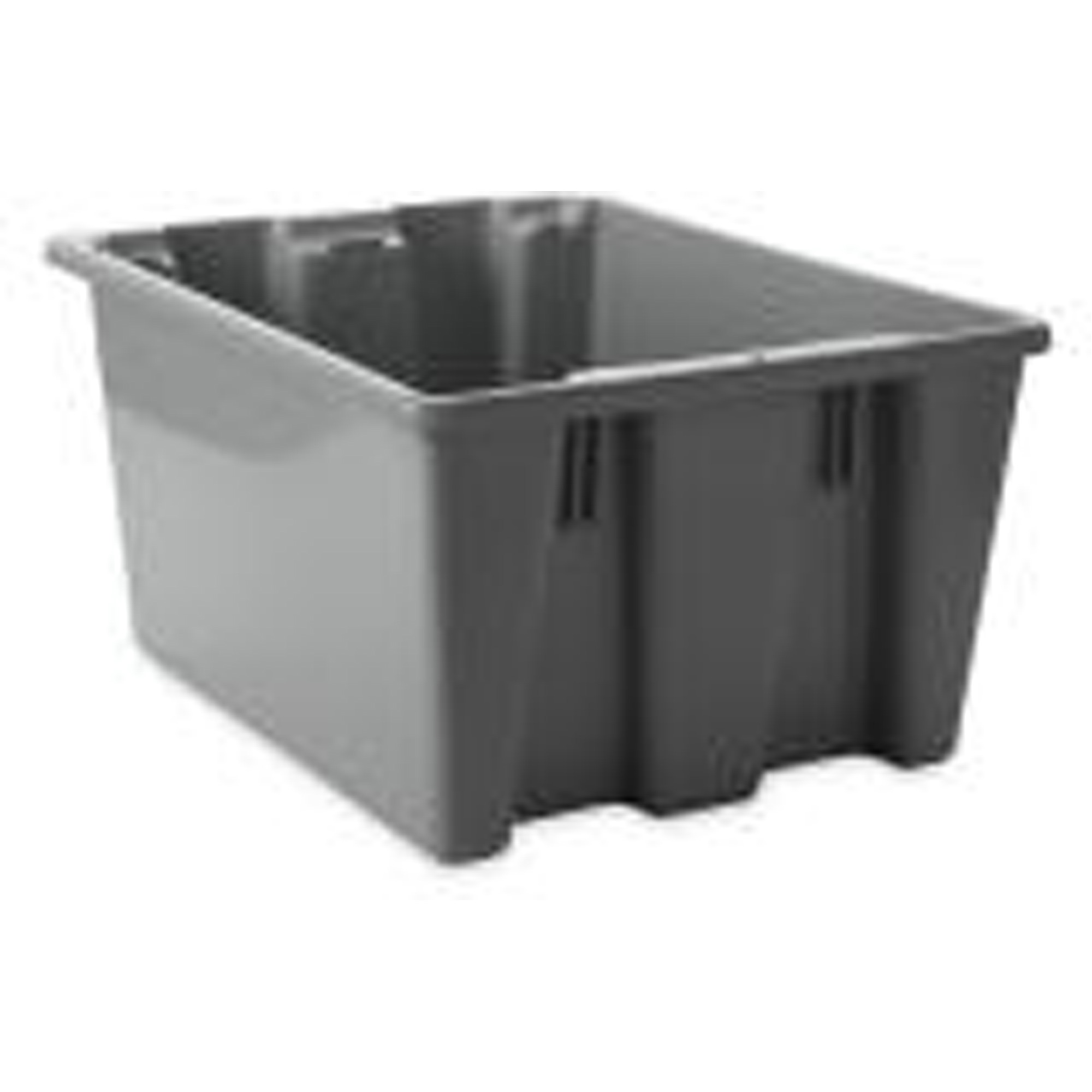 Rubbermaid Commercial Palletote Storage Box, 2 Cu. Ft, Gray, FG173100GRAY Rubbermaid Commercial Palletote Storage Box, 2 Cu. Ft, Gray, FG173100GRAY