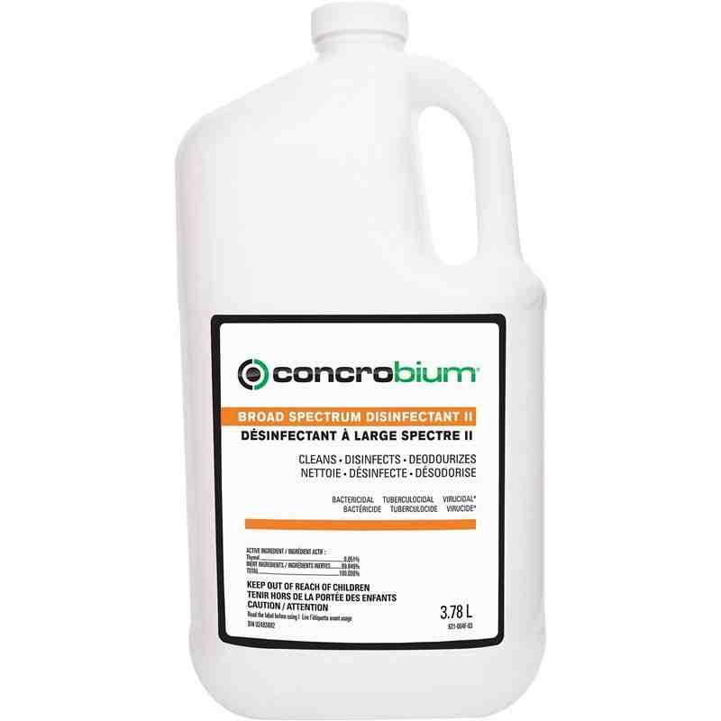 CONCROBIUM 621004 Professional NSF Broad Spectrum Disinfectant II, Deodorizer, 3.78L Jug - [DefendUse.com] - 621004 - Concrobium