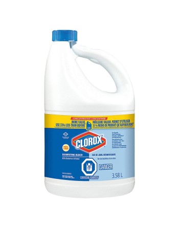 Clorox 01383 Ultra Bleach, Commercial Solutions 7.4%, Case of 3x3.5L - [DefendUse.com] - 01383-10055500138385 - Bleach