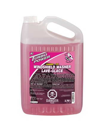 RECOCHEM  Turbo Power® Summer Bug Wash Windshield Washer Fluid Format: 3.78 L Container Type: Jug, Case of 4