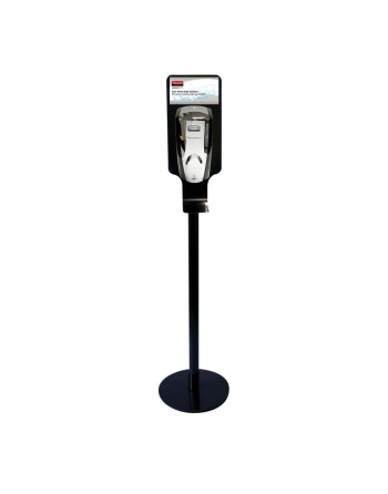 Rubbermaid FG750824 Hand Sanitizing Station - Metal Stand, Black Dispenser not included - [DefendUse.com] - FG750824 - Sanitizin