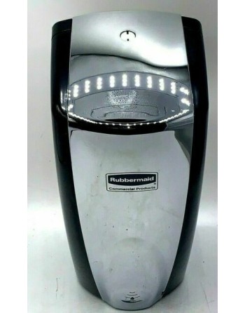 Rubbermaid FG750411 1100 ml Touch Free Wall Mount AutoFoam Sanitizer/Soap Dispenser, Black/Chrome - [DefendUse.com] - FG750411 -