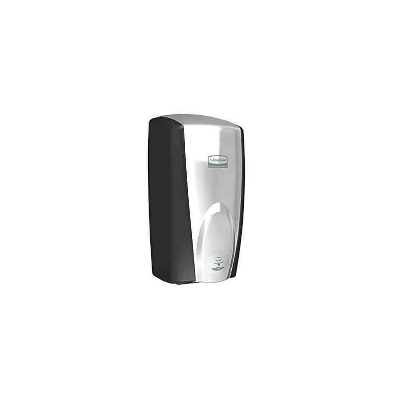 Rubbermaid FG750411 1100 ml Touch Free Wall Mount AutoFoam Sanitizer/Soap Dispenser, Black/Chrome - [DefendUse.com] - FG750411 -