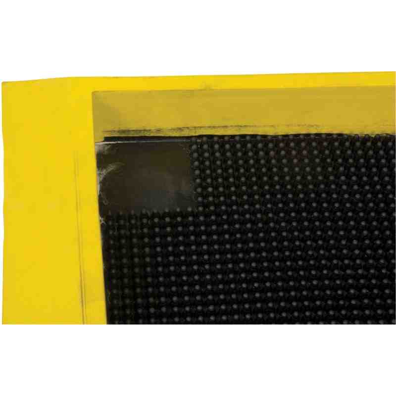Foot Sanitizing Mat  2.5'x 3.25' x 2.5" Deep, Yellow/Black