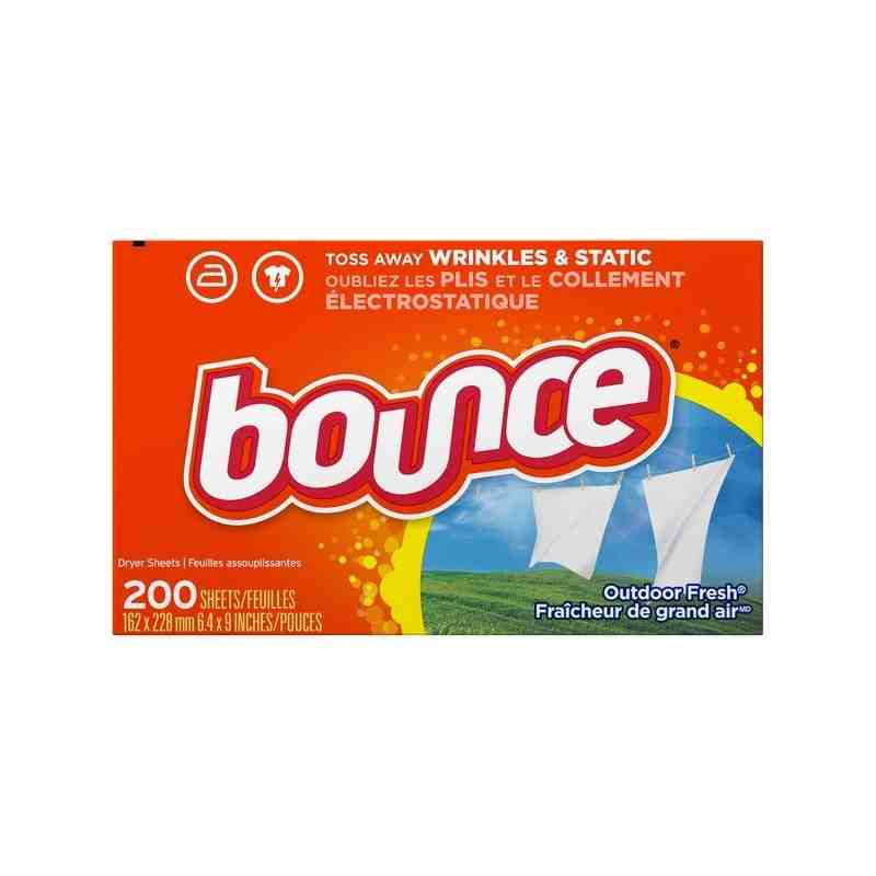 Bounce 37000-30420 Sheet Fabric Softener Outdoor Fresh, Case of 6/200ct - [DefendUse.com] - 37000-30420 - Laundry Dryer Sheets