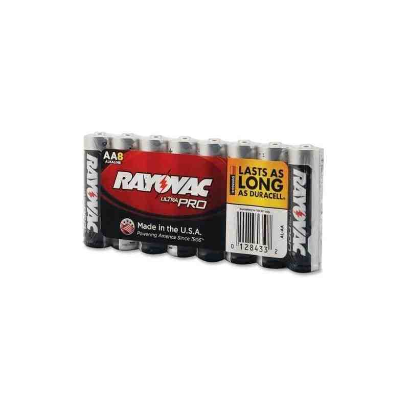 RAYOVAC ALAA8 Battery - Rayovac Ultra-Pro Industrial "AA", Case of 12, 8/Pack - [DefendUse.com] - ALAA8J - Alkaline Battery