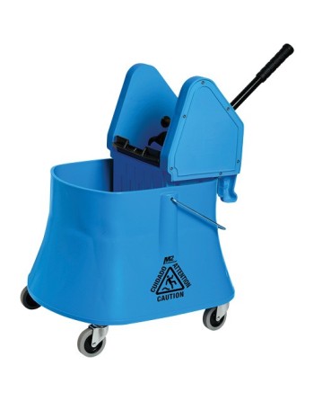 M2 PROFESSIONAL  Champ™ Bucket & Wringer Combo, Down Press, 10 US Gal.(40 Quart), Blue - [DefendUse.com] - BW-D1232-40-BL - Mop 