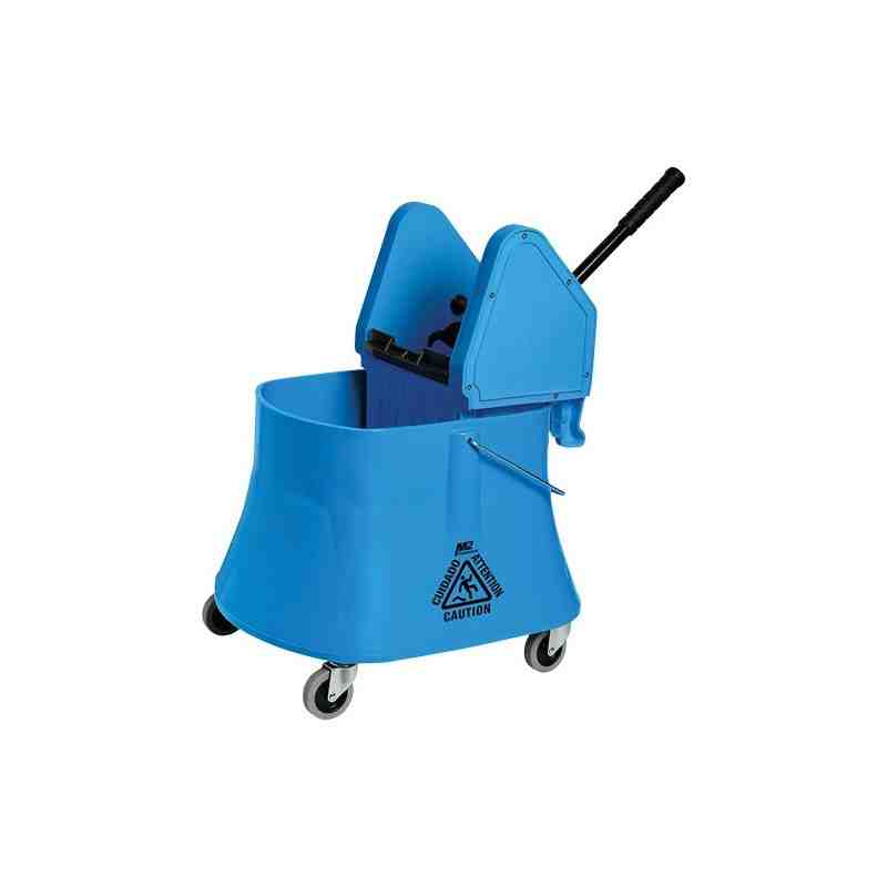 M2 PROFESSIONAL  Champ™ Bucket & Wringer Combo, Down Press, 10 US Gal.(40 Quart), Blue - [DefendUse.com] - BW-D1232-40-BL - Mop 