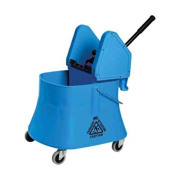 M2 PROFESSIONAL  Champ™ Bucket & Wringer Combo, Down Press, 10 US Gal.(40 Quart), Blue - [DefendUse.com] - BW-D1232-40-BL - Mop 