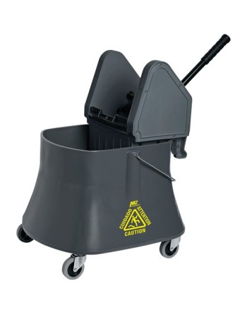 M2 PROFESSIONAL  Champ™ Bucket & Wringer Combo, Down Press, 10 US Gal.(40 Quart), Grey - [DefendUse.com] - BW-D1232-40-GY - Mop 
