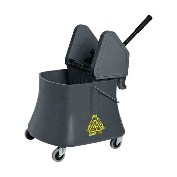 M2 PROFESSIONAL  Champ™ Bucket & Wringer Combo, Down Press, 10 US Gal.(40 Quart), Grey - [DefendUse.com] - BW-D1232-40-GY - Mop 