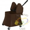 M2 PROFESSIONAL  Champ™ Bucket & Wringer Combo, Down Press, 10 US Gal.(40 Quart), Brown