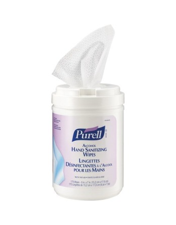 PURELL 9031-06-CAN00 Alcohol Hand Sanitizing Wipes, Canister Qty/Canister: 175 Wipes, Case of 6 - [DefendUse.com] - 9031-06-CAN0