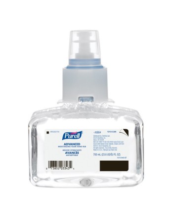PURELL  LTX-7™ Advanced Moisturizing Foam Hand Sanitizer, 700 ml, Cartridge Refill, 70% Alcohol, Qty/Case: 3 - [Cleaning Supplie