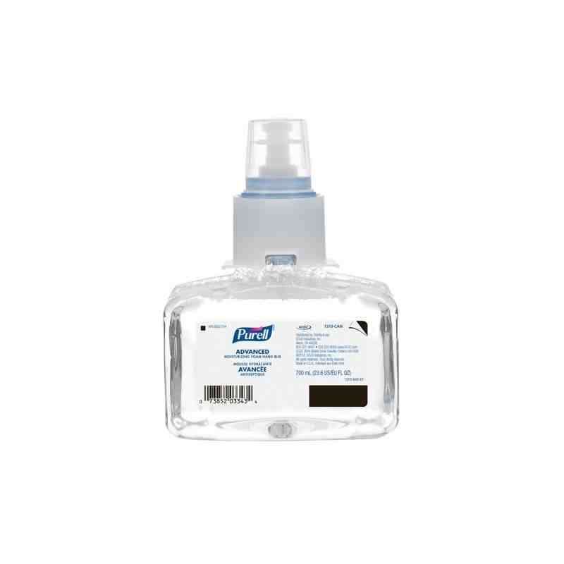 PURELL  LTX-7™ Advanced Moisturizing Foam Hand Sanitizer, 700 ml, Cartridge Refill, 70% Alcohol, Qty/Case: 3 - [Cleaning Supplie