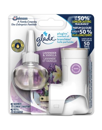 SC JOHNSON  Glade® PlugIns® Scented Oil Starter Kit Fragrance: Lavender & Vanilla - [Cleaning Supplies Canada Discounts] - 10062