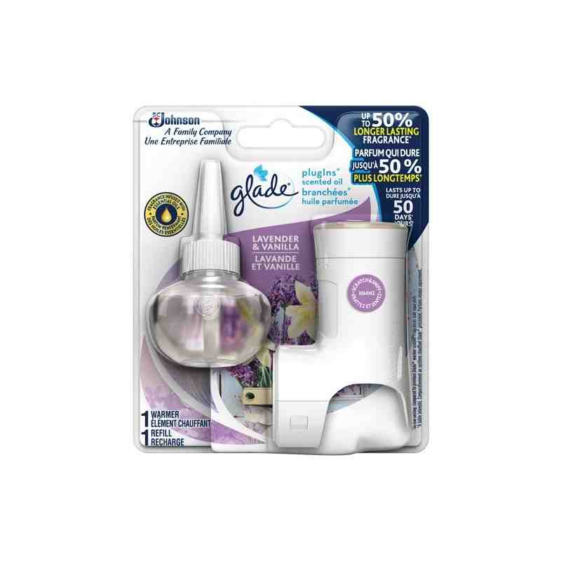 SC JOHNSON  Glade® PlugIns® Scented Oil Starter Kit Fragrance: Lavender & Vanilla - [Cleaning Supplies Canada Discounts] - 10062