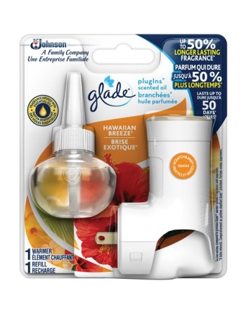 SC JOHNSON  Glade® PlugIns® Scented Oil Starter Kit Fragrance: Hawaiian Breeze® - [Cleaning Supplies Canada Discounts] - 1006230