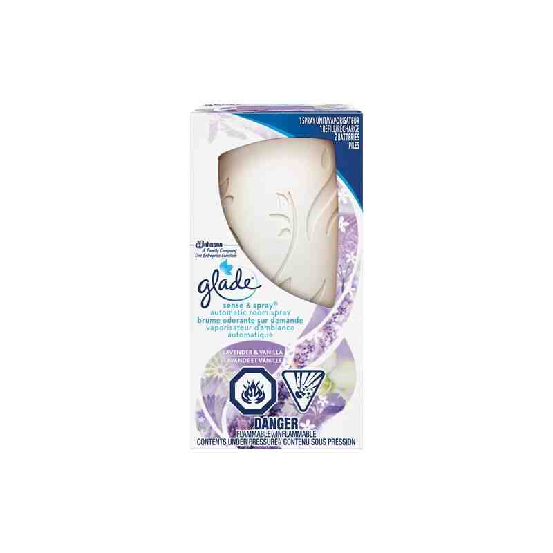 SC JOHNSON  Glade® Sense & Spray® Air Freshener Starter Kit Fragrance: Lavender & Vanilla - [Cleaning Supplies Canada Discounts]