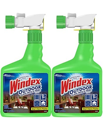 Windex® 10059200008139 Concentrated Patio Furniture & Glass Cleaner, Trigger Bottle Size: 950 ml, Case of 8 - [DefendUse.com] - 