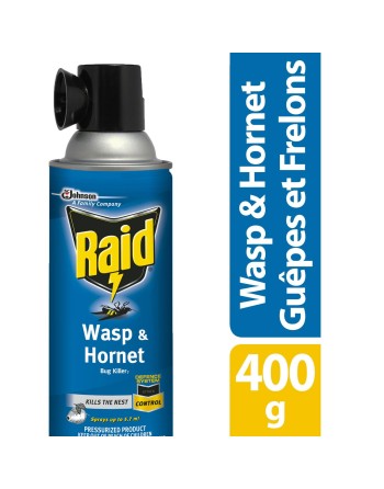 Raid 62300017765 Wasp & Hornet Bug Killer 7 - 12/400g - [DefendUse.com] - 10062300017765 - Raid Max® Home Insect Killer
