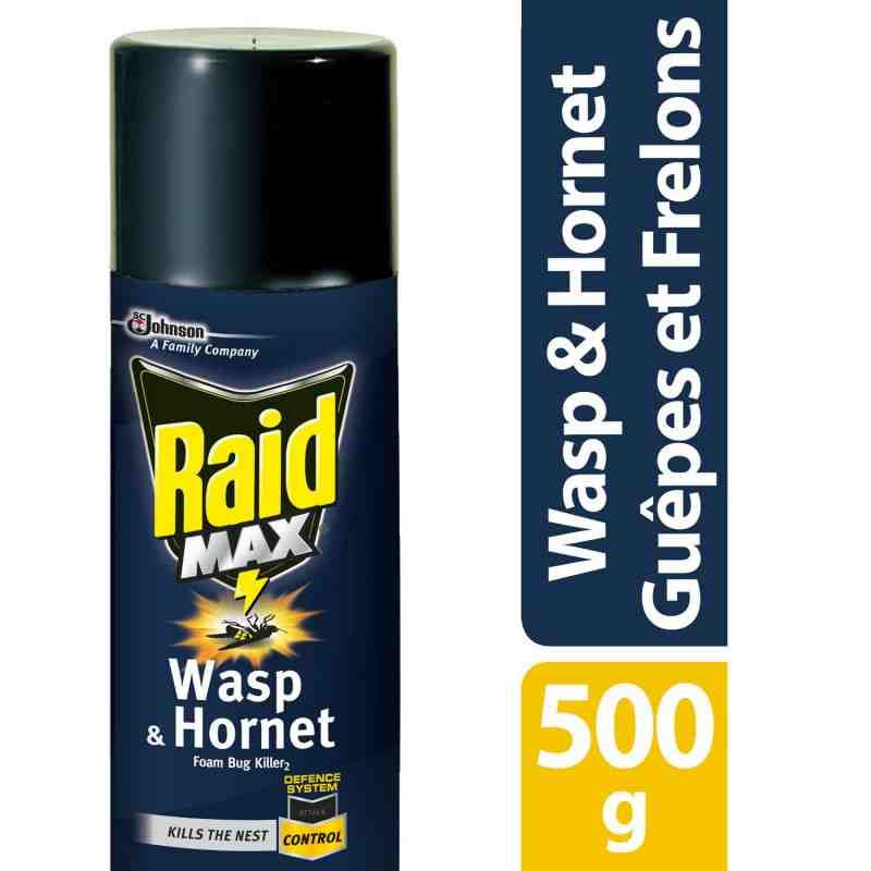 Raid Max 62300714114 Wasp & Hornet Foam Bug Killer 2 - 12/500g - [DefendUse.com] - 10062300714114 - Raid Max® Home Insect Killer