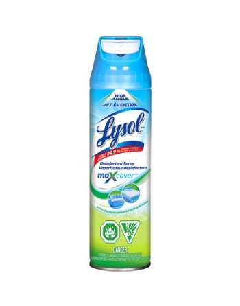 Lysol® MaxCover Wide Angle Disinfectant Spray, Garden After The Rain Scent, 12 x 425g[CB971354] - [Cleaning Supplies Canada Disc