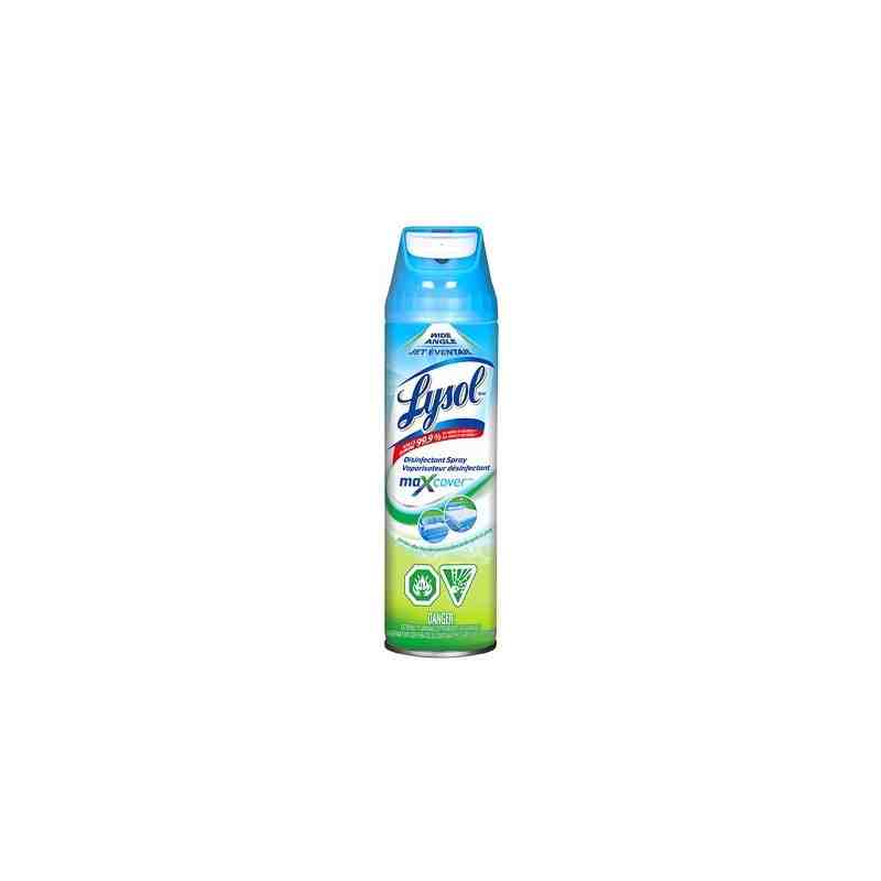 Lysol® MaxCover Wide Angle Disinfectant Spray, Garden After The Rain Scent, 12 x 425g[CB971354] - [Cleaning Supplies Canada Disc
