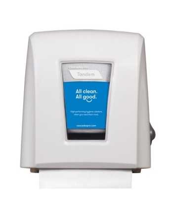 CASCADES  Pro Tandem™ Hand Towel Dispenser, Manual, 11.6" W x 7.3" D x 12.6" H - [Cleaning Supplies Canada Discounts] - C339 - [