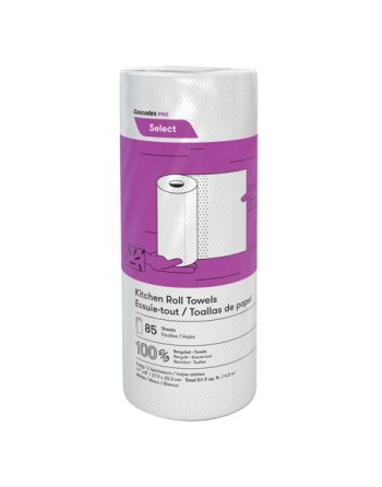 CASCADES  Pro Select™ Kitchen Towel Roll Sheet Width: 8" Ply: 2 Sheets/Roll: 85 Sheet Length: 11", 30 Rolls/Case - [Cleaning Sup
