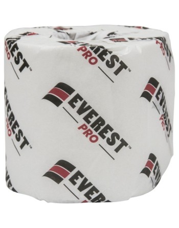SUNSET 48420 Everest Pro® Toilet Paper, 2 Ply, 420 Sheets/Roll, 105' Length, White, Case of 48 - [DefendUse.com] - 48420 - Sunse