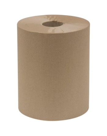 Everest Pro® Paper Towel Rolls, 1 Ply, Standard, 600' L Colour: Kraft Roll Width: 7.85" Case of 6 - [DefendUse.com] - HWT600K - 