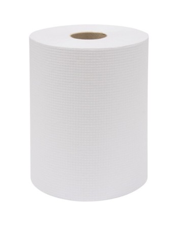 Everest Pro® Paper Towel Rolls, 1 Ply, Standard, 600' L Colour: White Roll Width: 7.85" Case of 6 - [DefendUse.com] - HWT600W - 