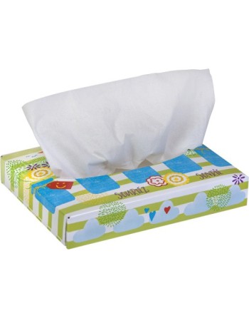 Kleenex 21195 Jr Facial Tissue, 2 Ply, 40/Box, 3200/Case - [DefendUse.com] - 21195 - Kleenex®