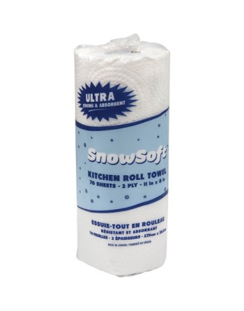 SUNSET KT1187024 Snow Soft® Premium Kitchen Towels, 2 Ply, Case of 24 - [DefendUse.com] - KT1187024 - Sunset Converting Brands