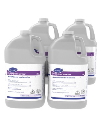 Diversey 95498805 Suma® Quat Sanitizer D4, 3.78 L, Case of 4 - [DefendUse.com] - 95498805 - Diversey Holdings Cleaners
