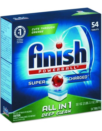 FINISH Powerball Dishwasher Tabs, Fresh Scent (Pack of 60), Case of 4/60ct[CB115820] - 1