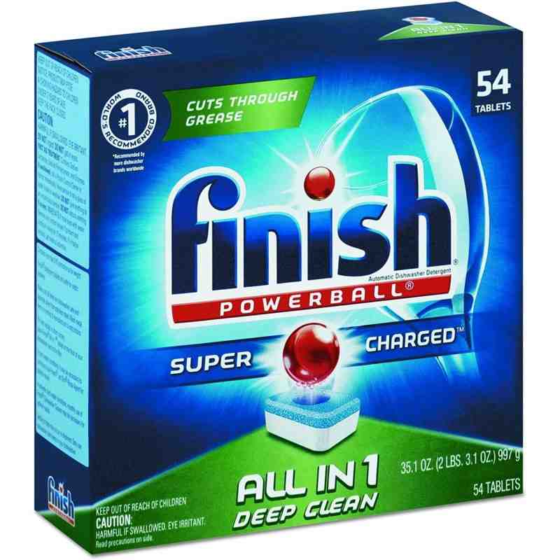 FINISH Powerball Dishwasher Tabs, Fresh Scent (Pack of 60), Case of 4/60ct[CB115820] - 1