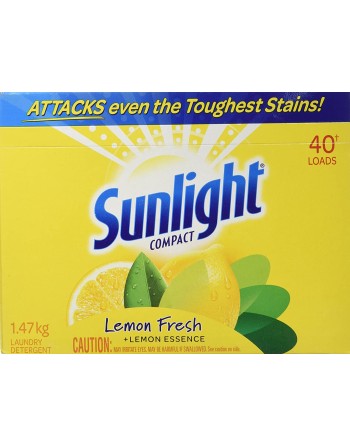 Sunlight® HE Ultra Powder Laundry Detergent, Morning Fresh, 40 Wash Loads 2.2 Kg, Case of 4 Boxes - [DefendUse.com] - CB450036 -