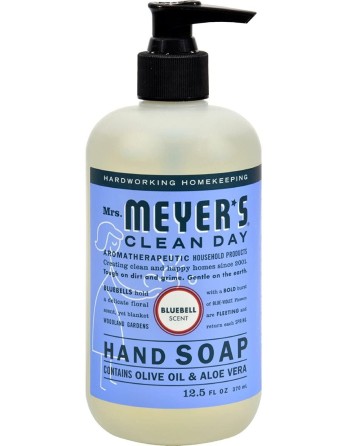 Mrs.Meyers Clean Day Pump, Hand Soap, Bluebell, Case of 6/370ml
