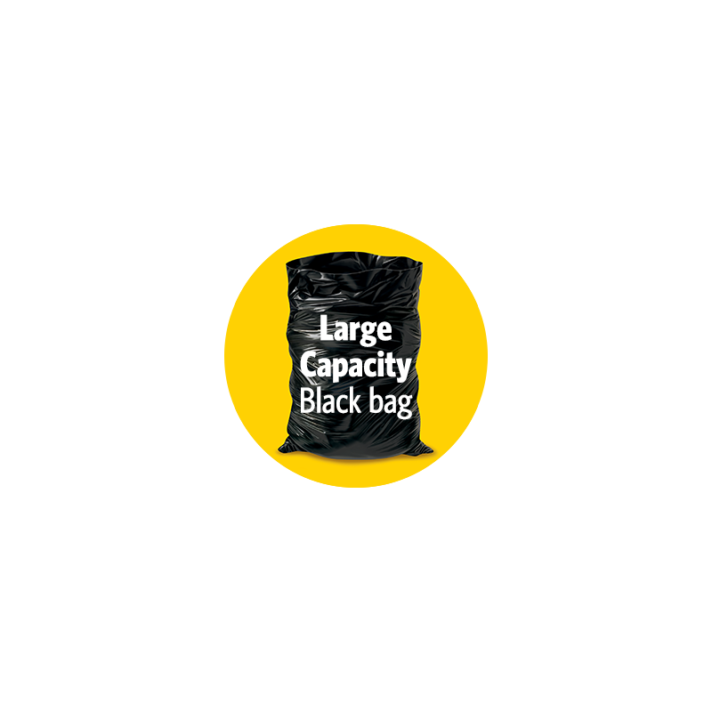 Glad Easy-Tie Black Regular 74L, 100 Pack, Case of 1x100ct