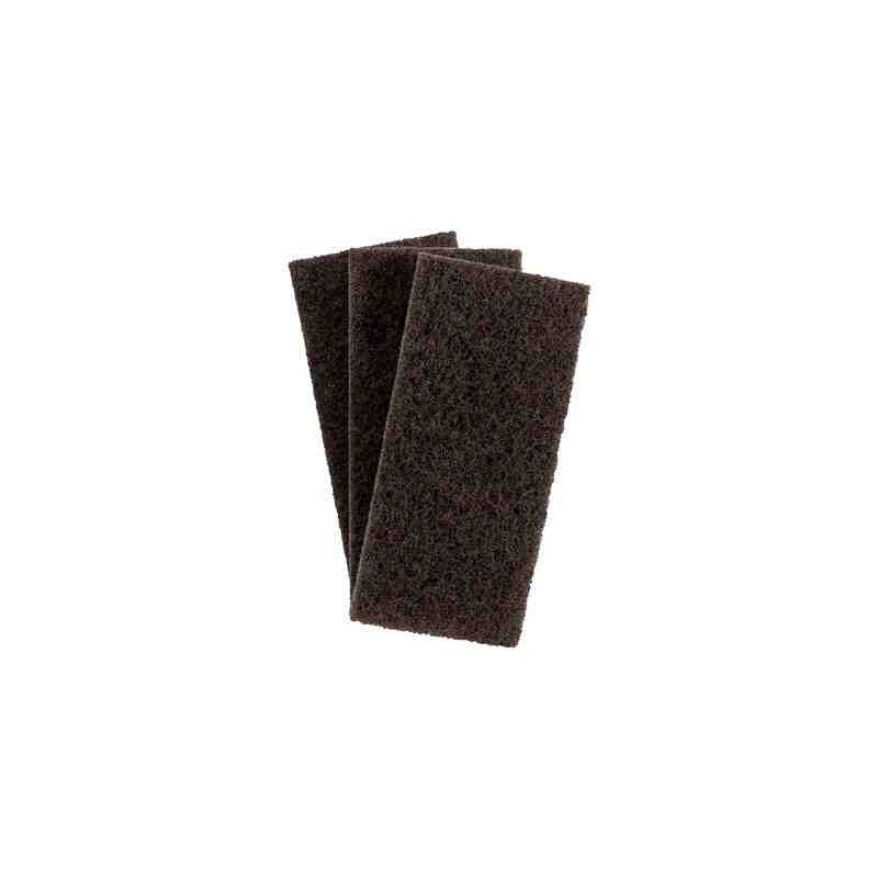 Doodlebug Brown Scrub 'N Strip Pad 4.6"x10" 5/bx/4bx/cs,F-8541-4-5/8X10 - [Cleaning Supplies Canada Discounts] - 3M-7000002408 -