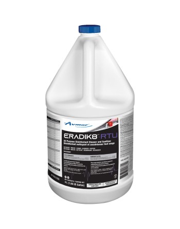 AVMOR 2463278001 Eradik8 RTU All Purpose Disinfectant Cleaner and Sanitizer, Jug Container Size: 4 L - [DefendUse.com] - 2463278