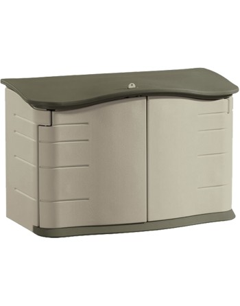 RUBBERMAID HOME  Horizontal Storage Shed Height: 36" Width: 56" Depth: 28" Storage Capacity cu.ft.: 18 - 1