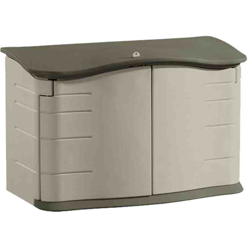 RUBBERMAID HOME  Horizontal Storage Shed Height: 36" Width: 56" Depth: 28" Storage Capacity cu.ft.: 18 - 1