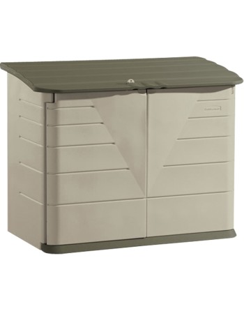 RUBBERMAID HOME  Large Horizontal Storage Shed Height: 47" Width: 60" Depth: 32" Storage Capacity cu.ft.: 32 - 1